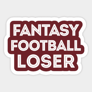 Fantasy Football Loser Sticker